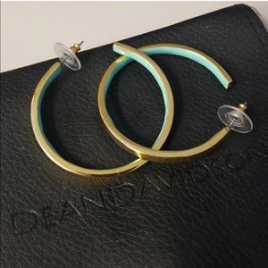 ISO Dean Davidson turquoise hoops